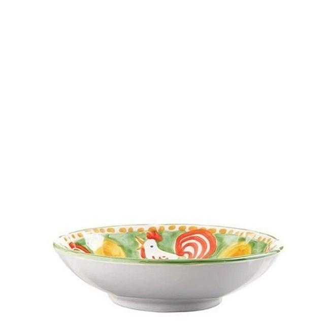 Vietri Campagna Gallina Coupe Pasta Bowl, Soup Salad Spaghetti Server 8.75" Earthenware Dish