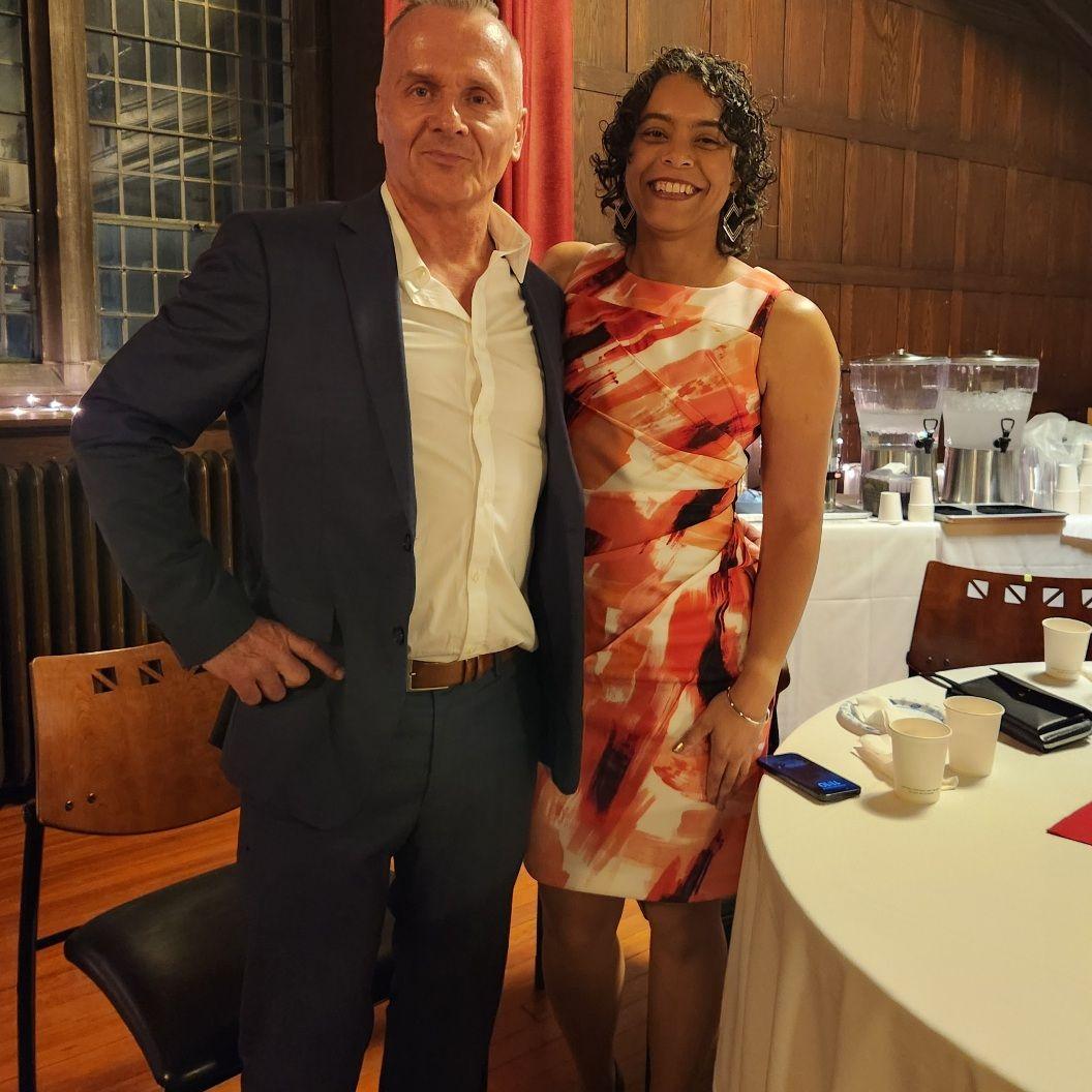 At a special tango event