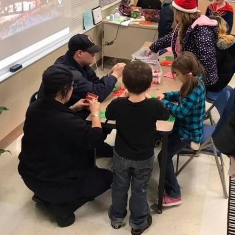 Family time at Bester Elementary School.