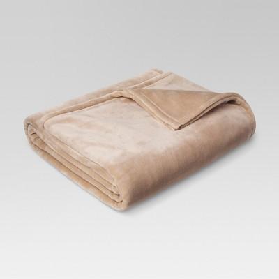Microplush Bed Blanket (King)Brown Linen - Threshold™