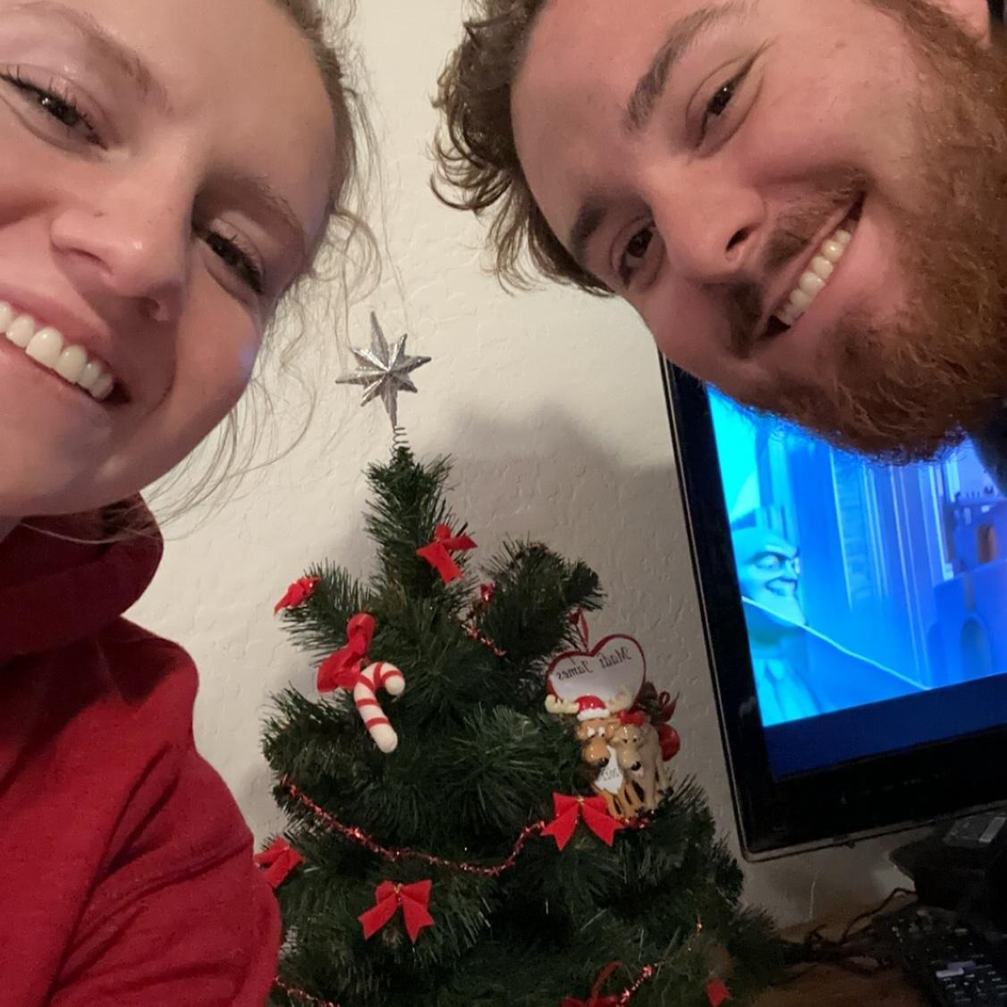 Madi’s Christmas tree in her first apartment in Phoenix!