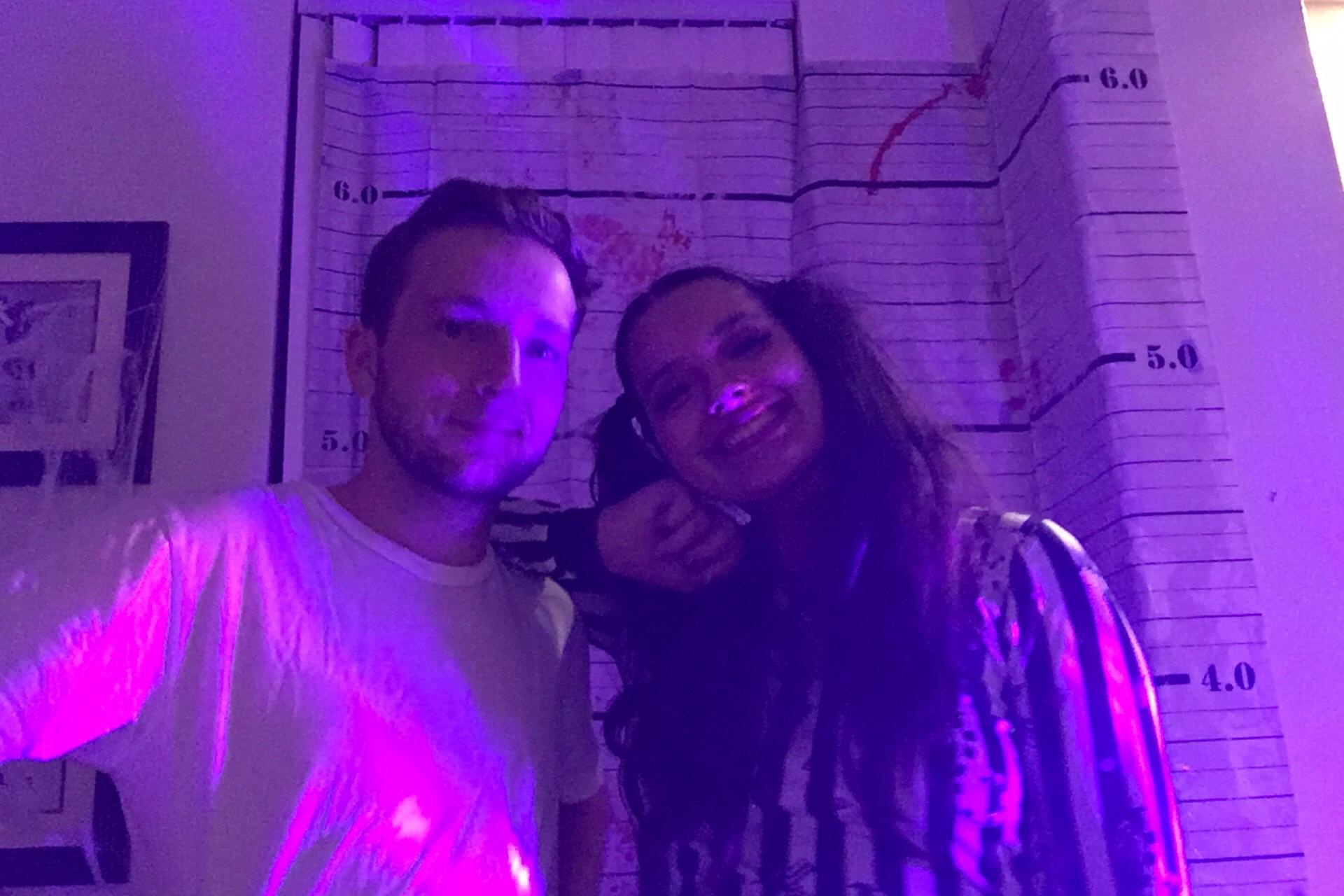 Our first photo together a couple of days before we started dating!