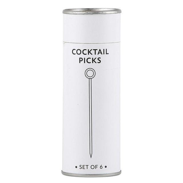 Stainless Steel Cocktail Pick Set - Set of 6
