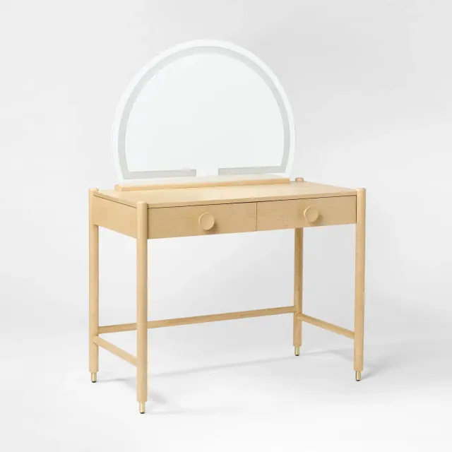 Vanity with Light Up Mirror and Power Strip - Threshold™ designed with Studio McGee