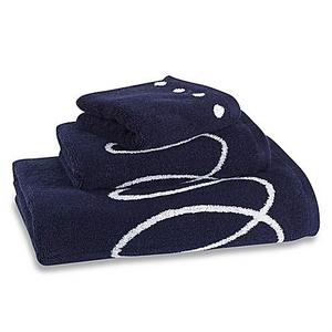 kate spade new york Charlotte Street Bath Towel in Navy