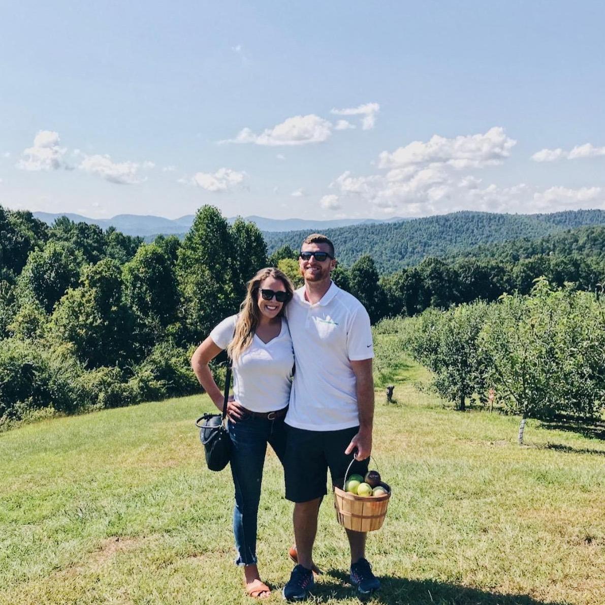 Apple picking in Flat Rock, NC
