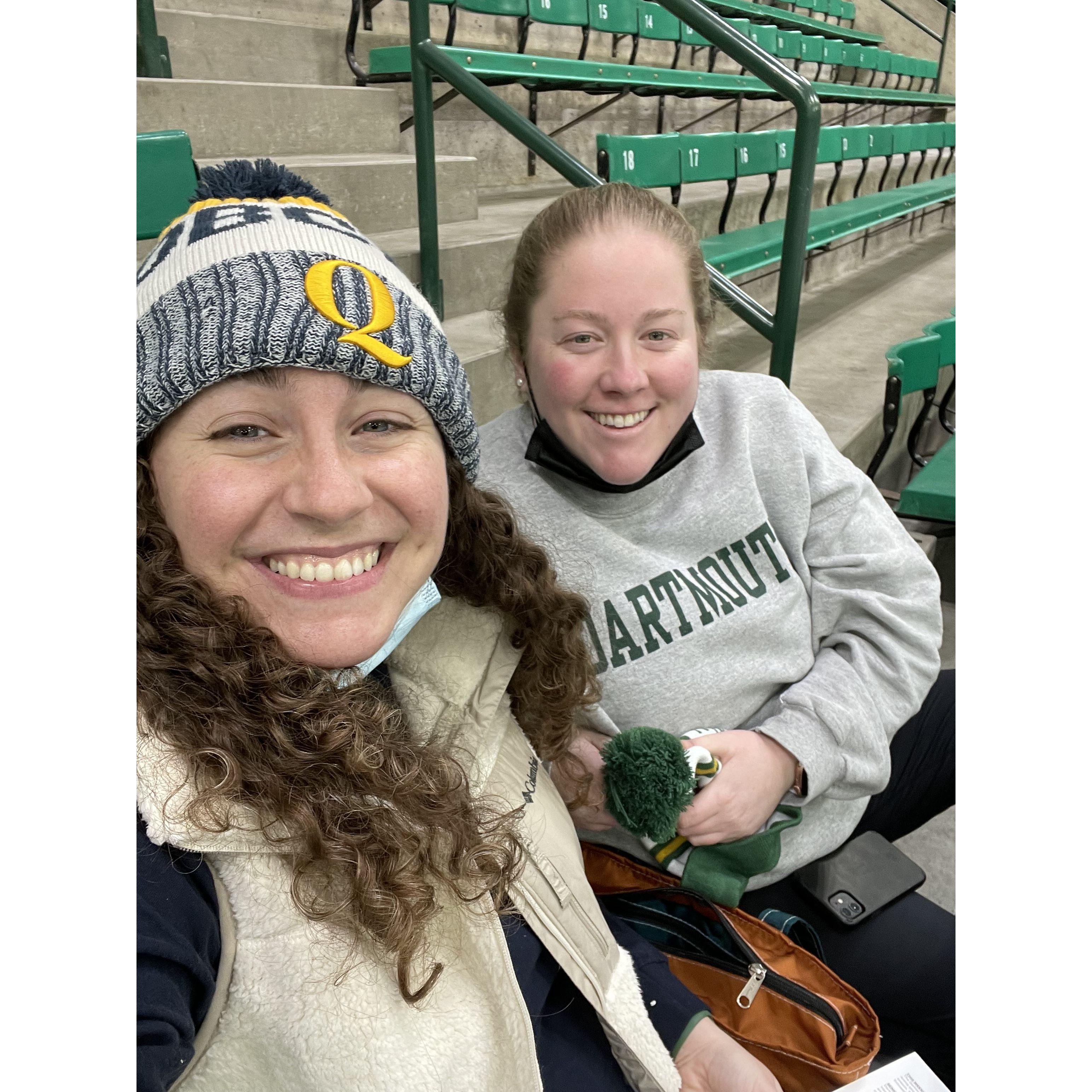 February 2022 - Quinnipiac vs. Dartmouth Hockey Game (Quinnipiac was, of course, victorious)