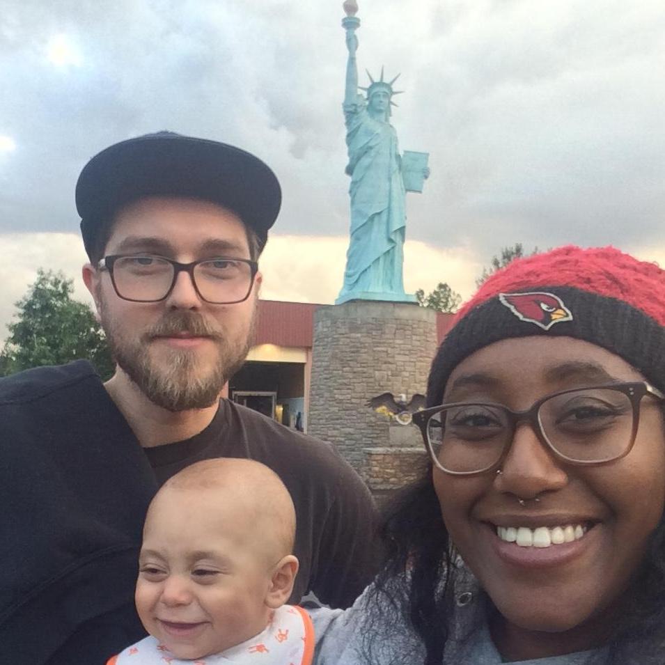 Gotta take a photo at the Parking Lot Statue of Liberty!