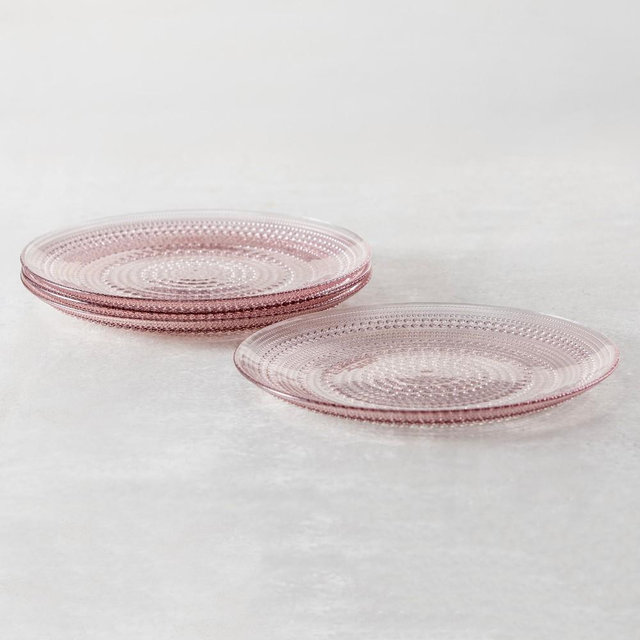 Fortessa Jupiter Salad Plates, Set of 4, Pink