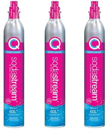 SodaStream 60 L Co2 Carbonator, No Exchange or Gift Card. Quick Connect ONLY! (Only works with Soda Stream machines that use Quick Connect)!
