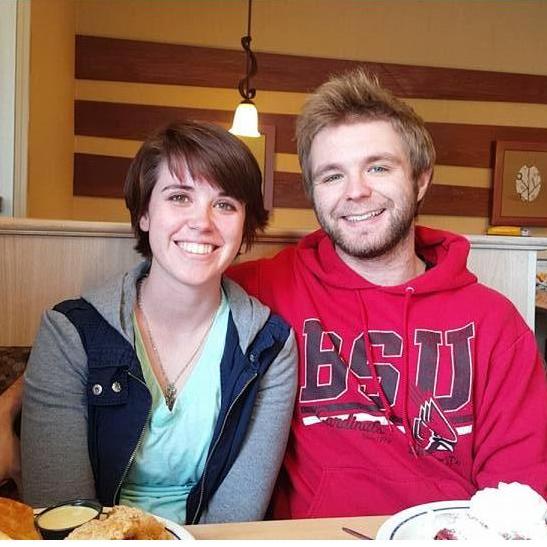 Our first picture together at Ball State