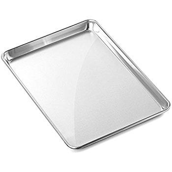 Gridmann 13" x 18" Commercial Grade Aluminium Cookie Sheet Baking Tray Jelly Roll Pan Half Sheet - 1 Pan