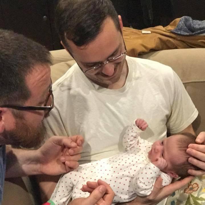 The day we met our niece who hopefully will be brave enough to be our flower girl (mostly because that will prove she is Gryffindor!)