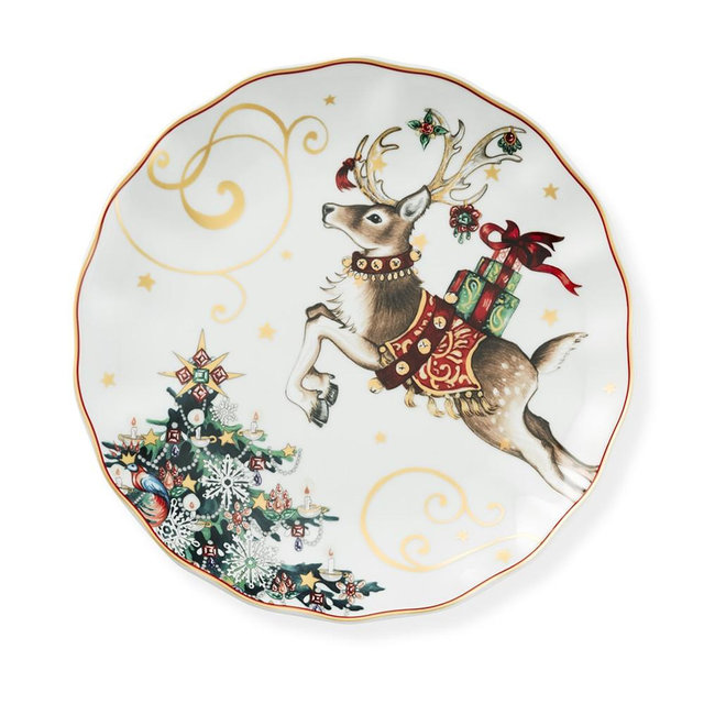 Twas the Night Before Christmas Dinner Plate, Each, Reindeer