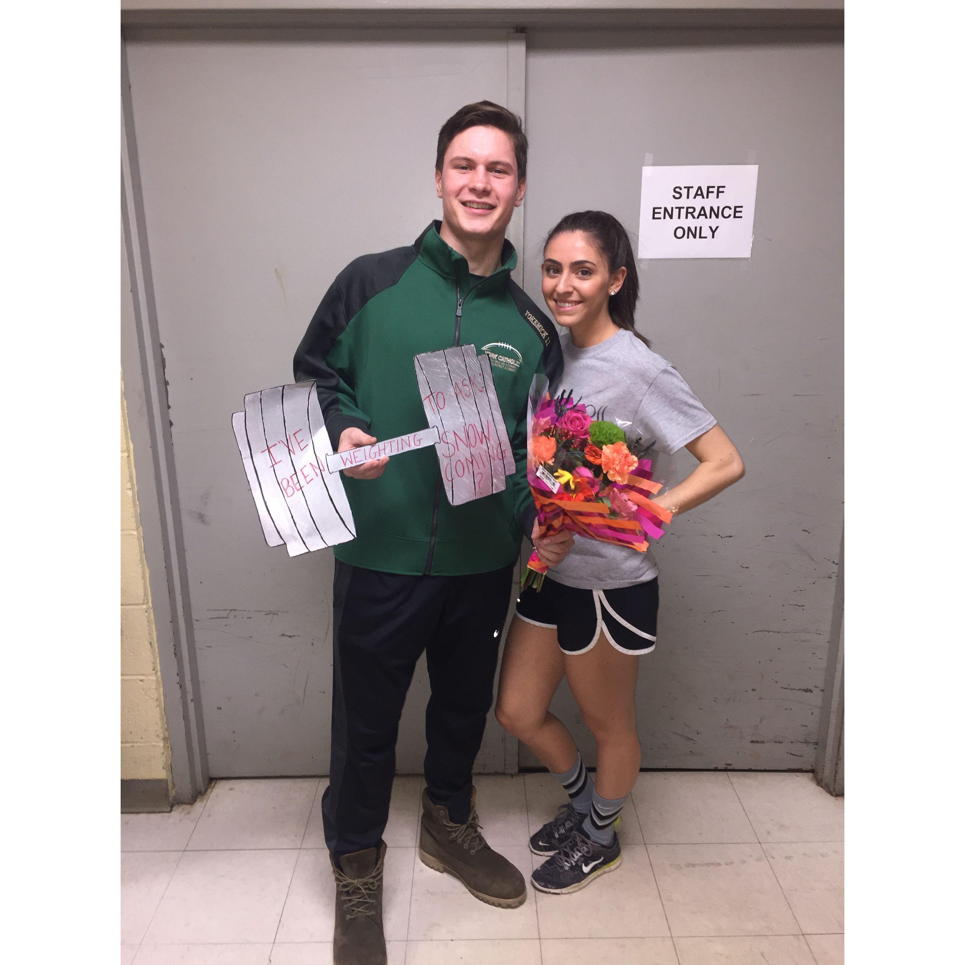 Alexa asking Dan to Snowcoming in 2017.