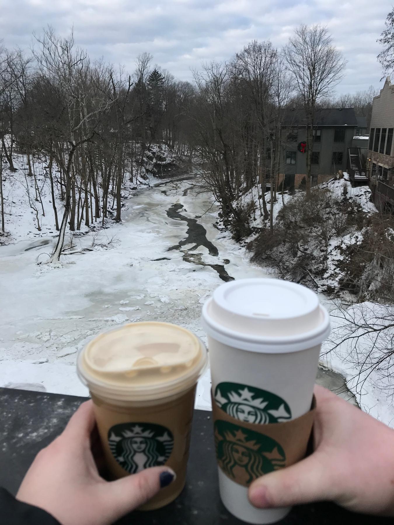 Little coffee date...My first time meeting Connor's family in Chagrin Falls.