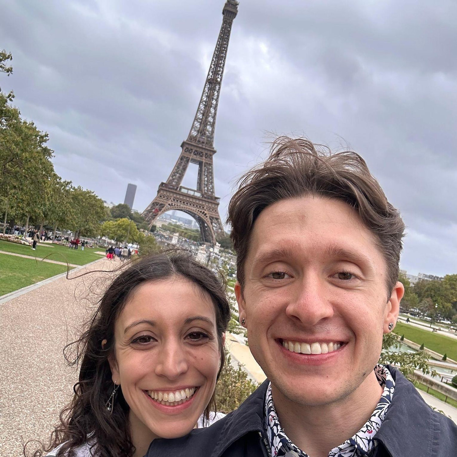 Seeing the Eiffel Tower on our recent trip to Paris.