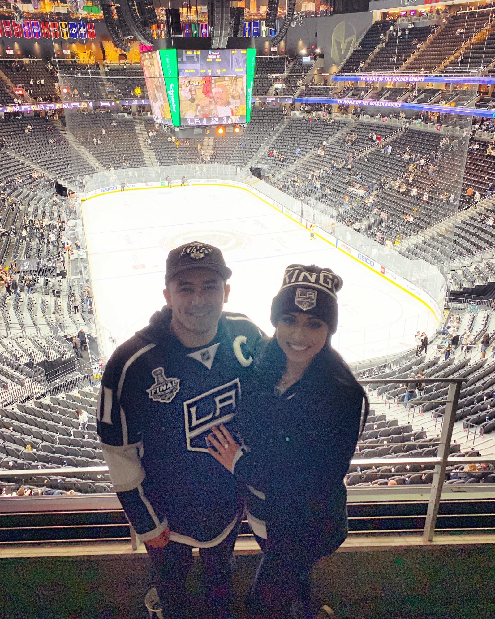 First trip to see the Kings play in another state…man, she loves sports!