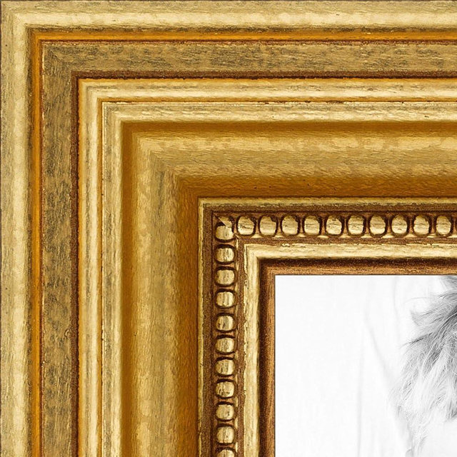 ArtToFrames 18x20 inch Gold Foil on Pine Wood Picture Frame, 2WOM0066-81375-YGLD-18x20