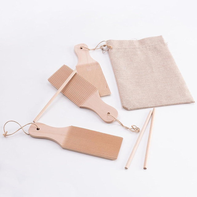 Natural Beechwood Gnocchi Board Set with 3 Rollers & Storage Bag – Effortless Pasta Making Tools & Butter Paddles for Gnocchi, Cavatelli & Homemade Butter –Ideal Gift for Kitchen Lovers