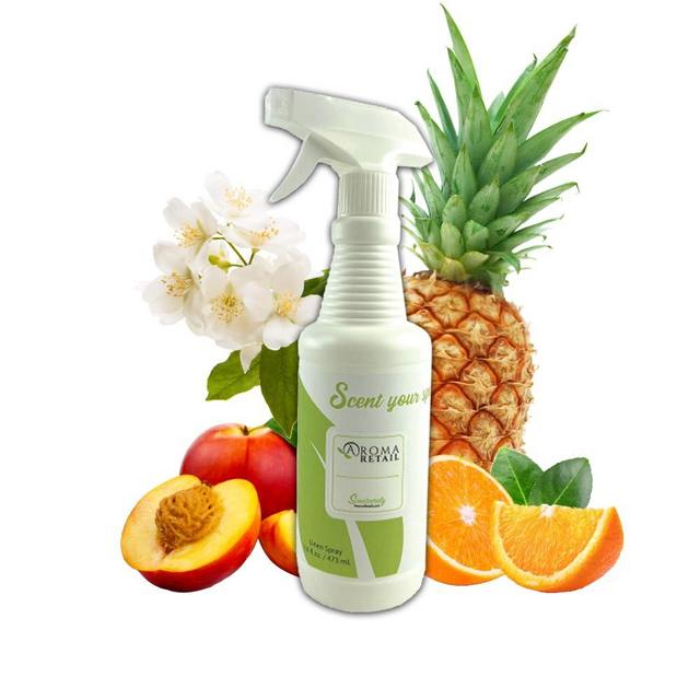 Bright Sunshine 16oz Linen Spray Air Freshener with Orange, Jasmine, Amber, & More Notes for bedding, pillows, sheets, room, and car