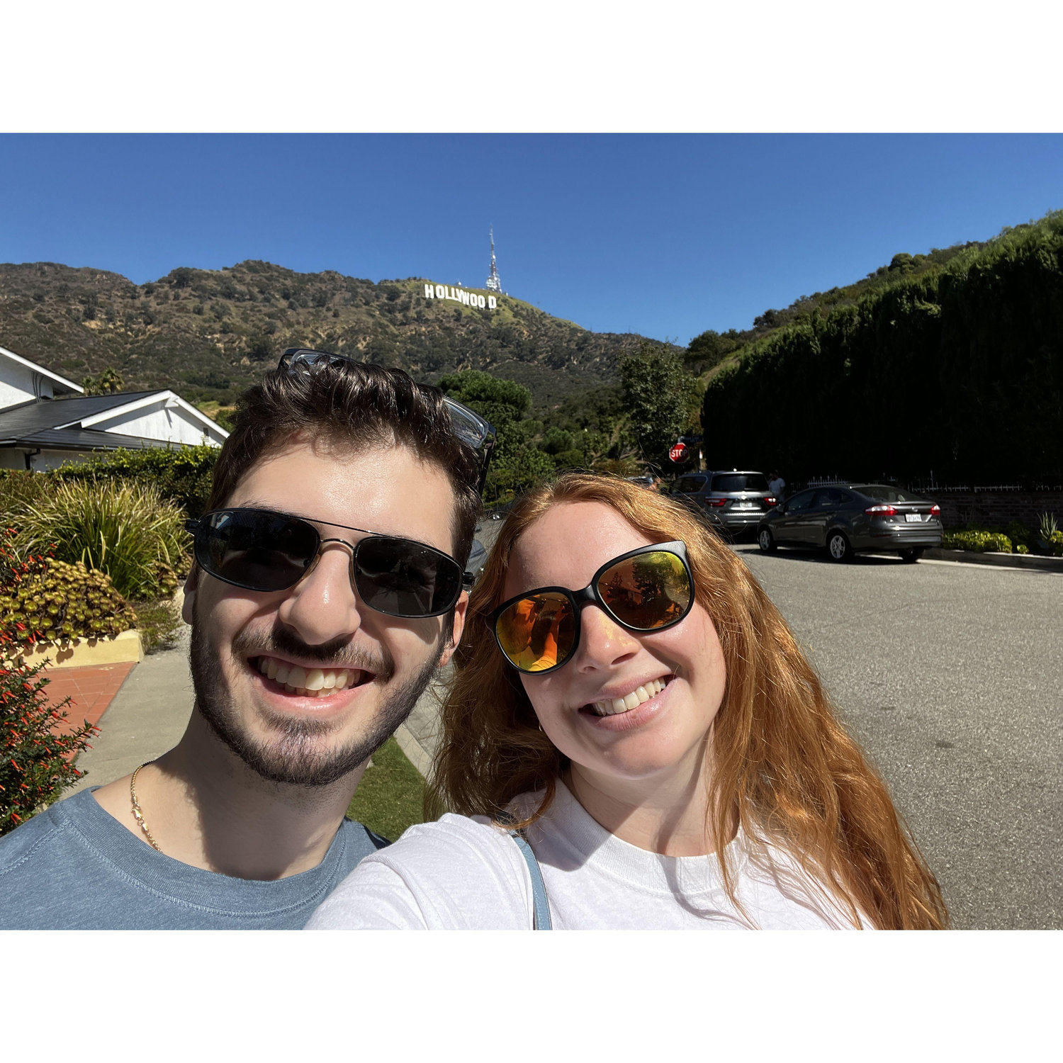 Sightseeing in California together.