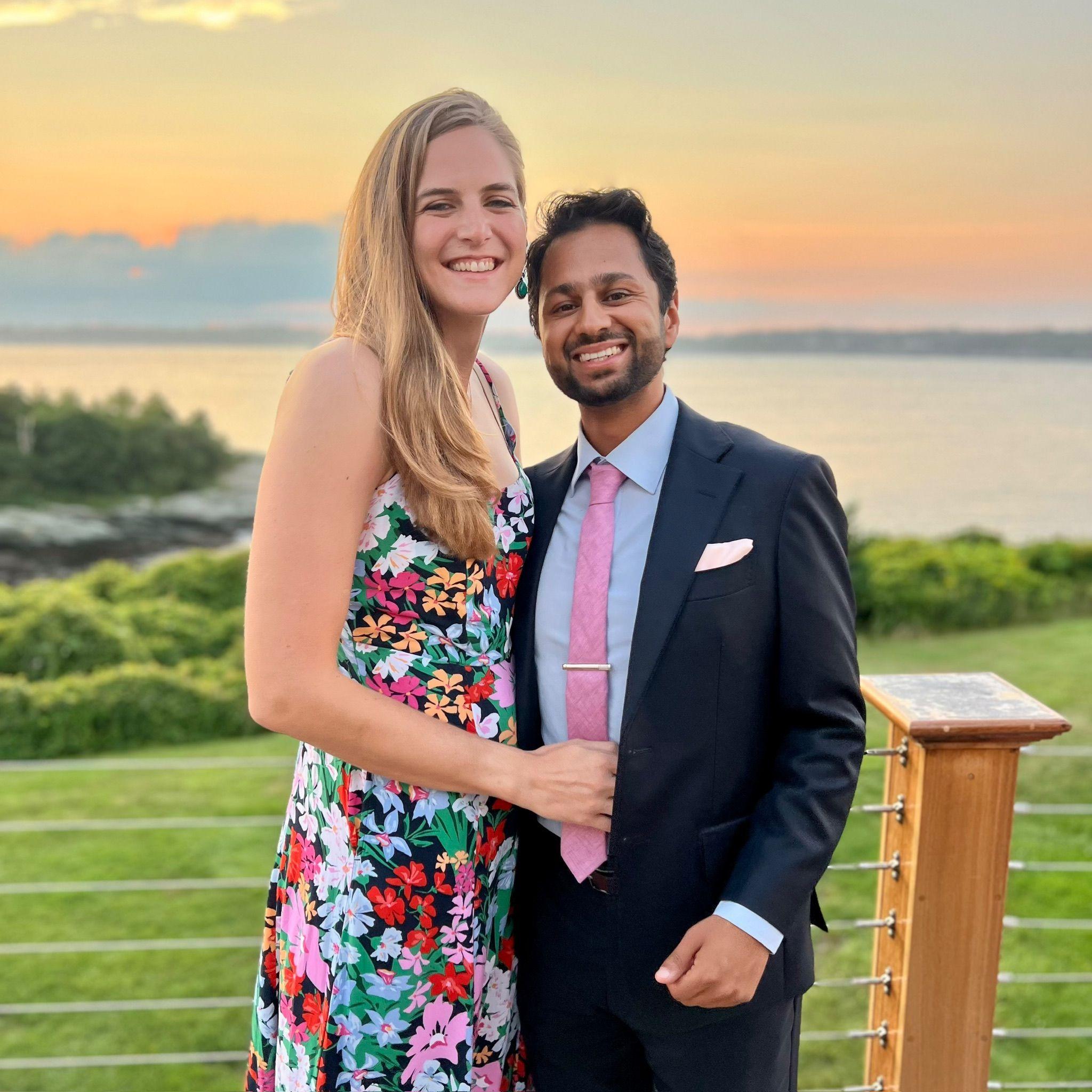 Beautiful sunset at a friend's wedding