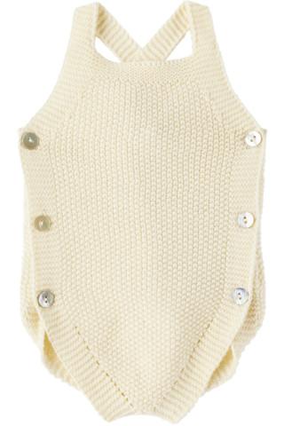 Molo - Baby Off White Fleur Bodysuit