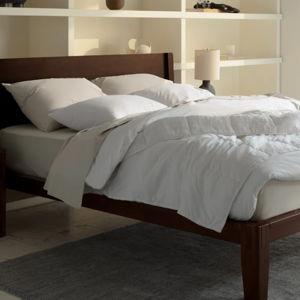 New mattress, frame, and bedding