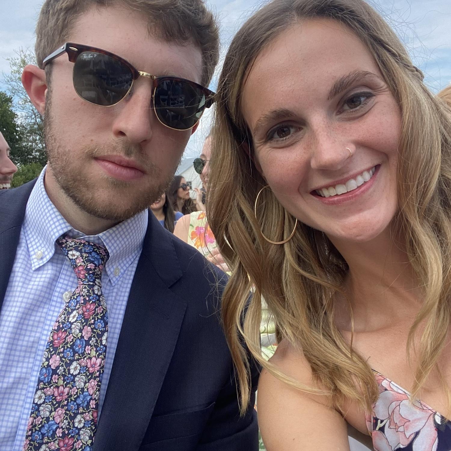 Taking notes at Dan's wedding