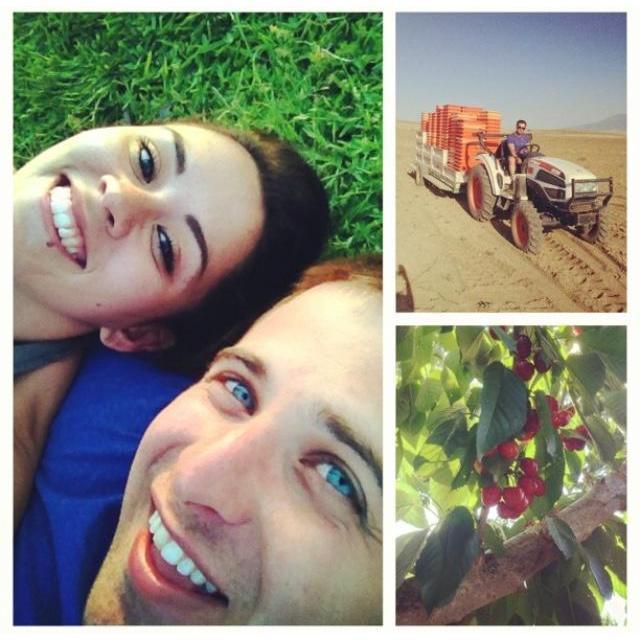 Lorraine's first trip to Bakersfield for cherry season. c.2013
