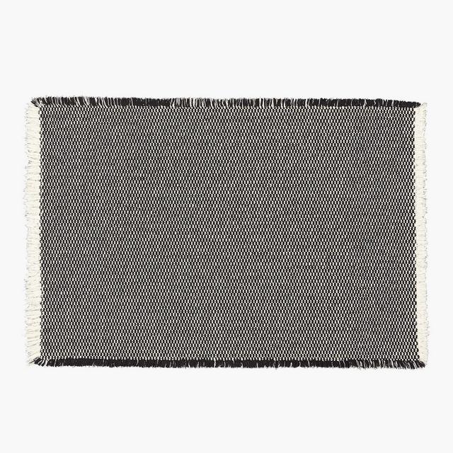 Alex Reversible Black/White Bath Mat 24"x36"