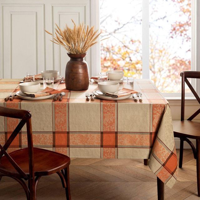 Elrene Home Fashions Autumnal Harvest Jacquard Tablecloth, 60" x 120"