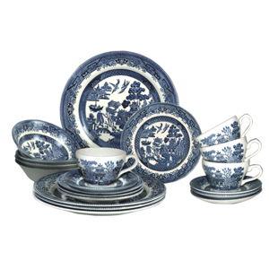 Blue Willow Pattern 20 Piece Dinnerware Set - Service for 4