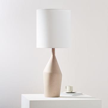 Asymmetry Ceramic Table Lamp - Large (Speckled Stone)