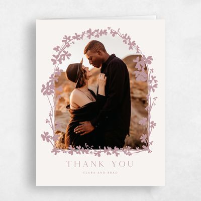 Pink Floral Wedding Thank You - Matienzo Photo