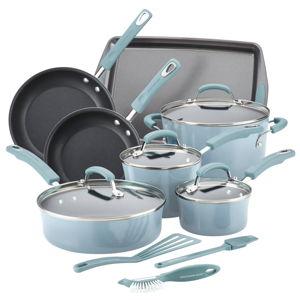 14-Piece Classic Brights Nonstick Cookware Set