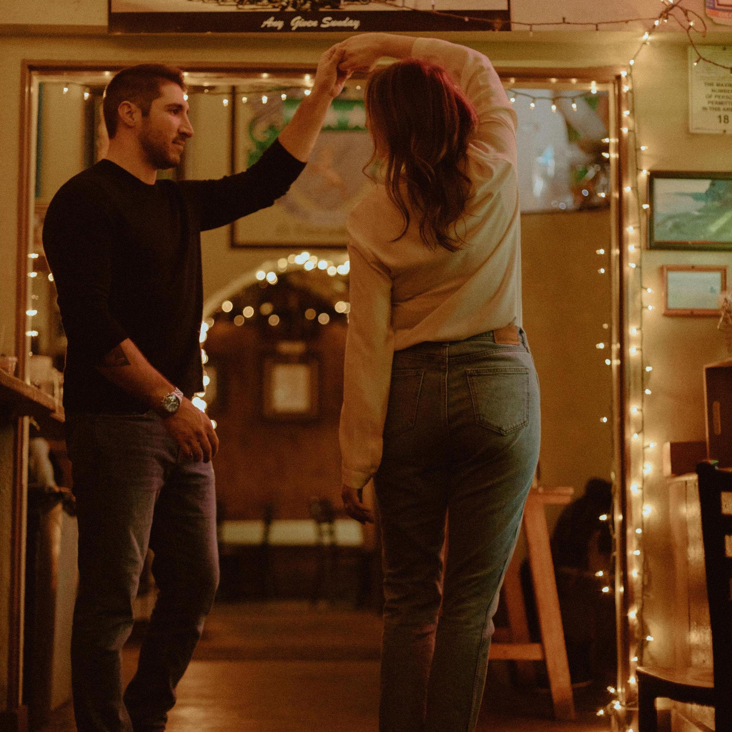Q: Where was the best place to take engagement photos?
A: The bar where we fell in love.
