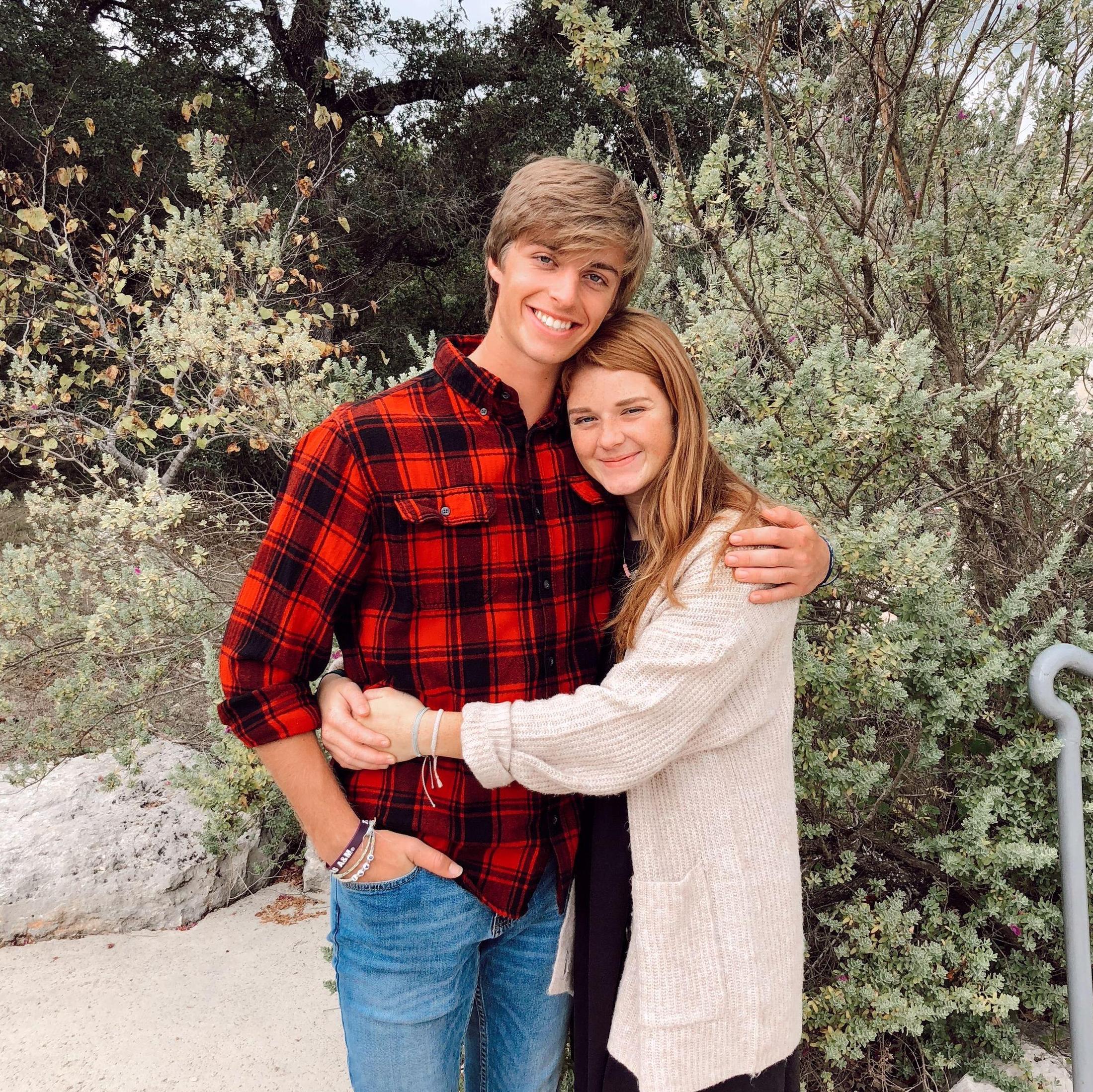 Grayson visiting Karsen at Texas State 4/20