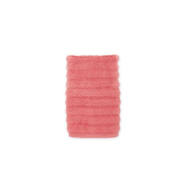 Turkish Ribbed Hand Towel in Coral