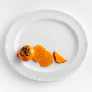 Staccato White Porcelain Oval Serving Platter