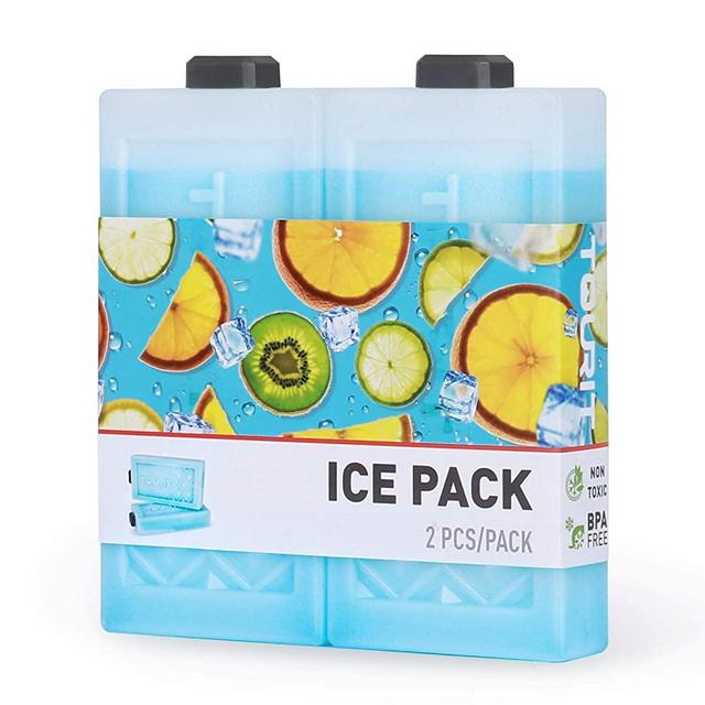 TOURIT Reusable Ice Packs for Coolers Long Lasting Freezer Packs Space Saving Ice Blocks for Lunch Bags/Boxes, Cooler Backpack, Camping, Beach, Picnics, Fishing and More