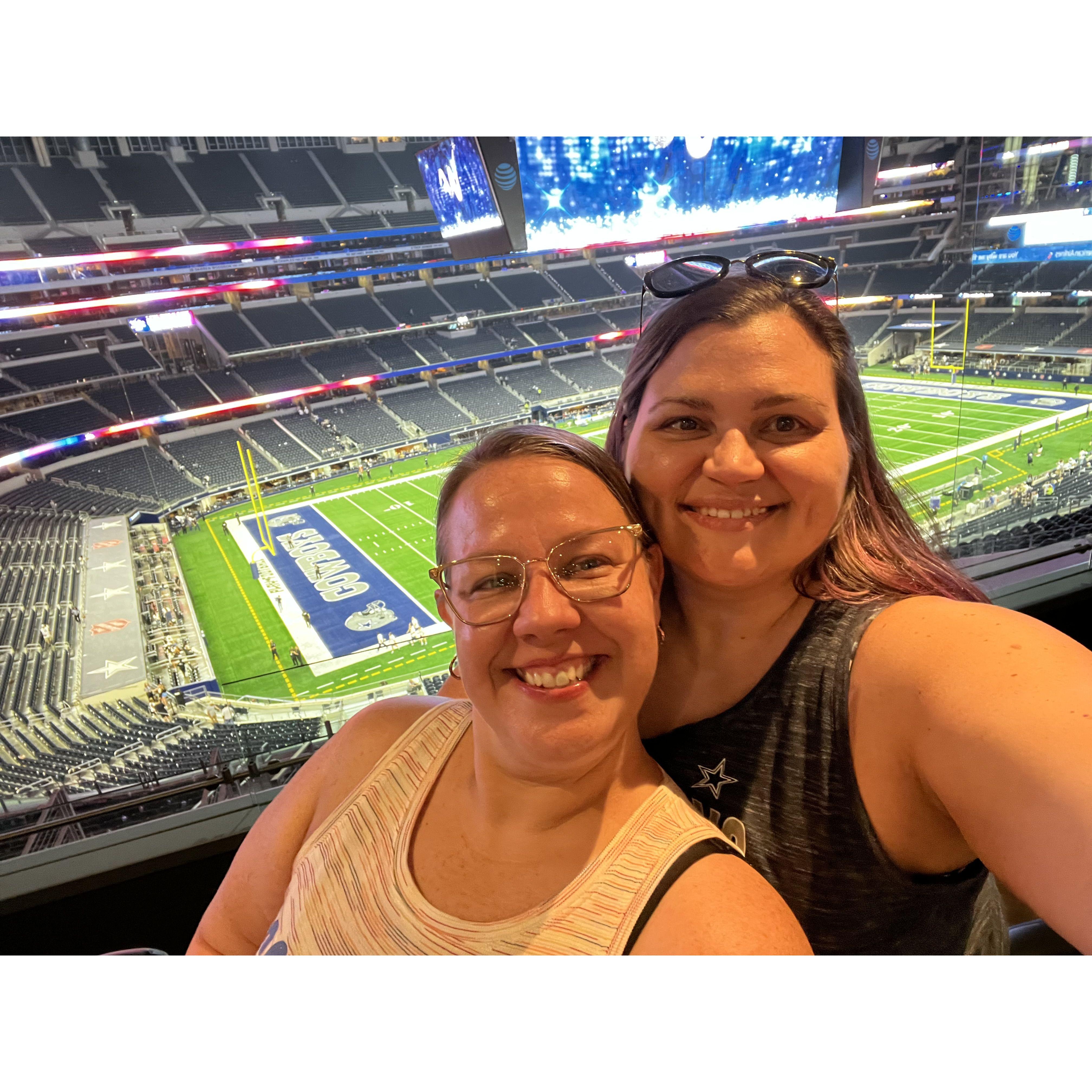 Our first Cowboy's game!