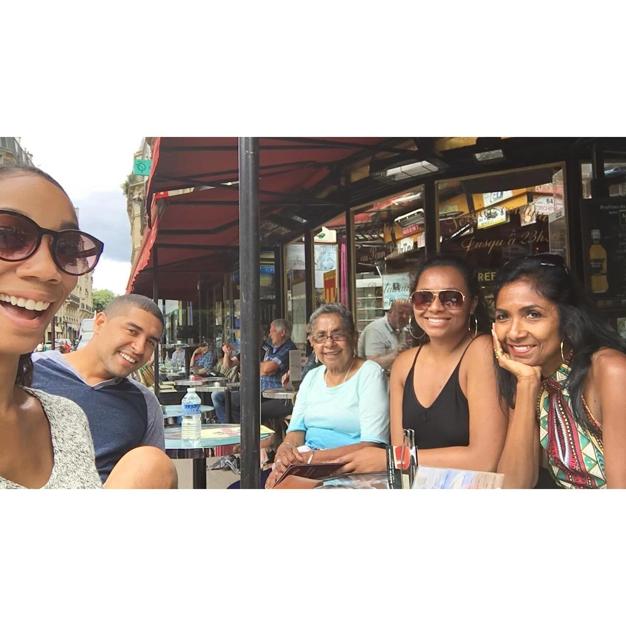 Nice Breakfast in France with the family- July 2017
