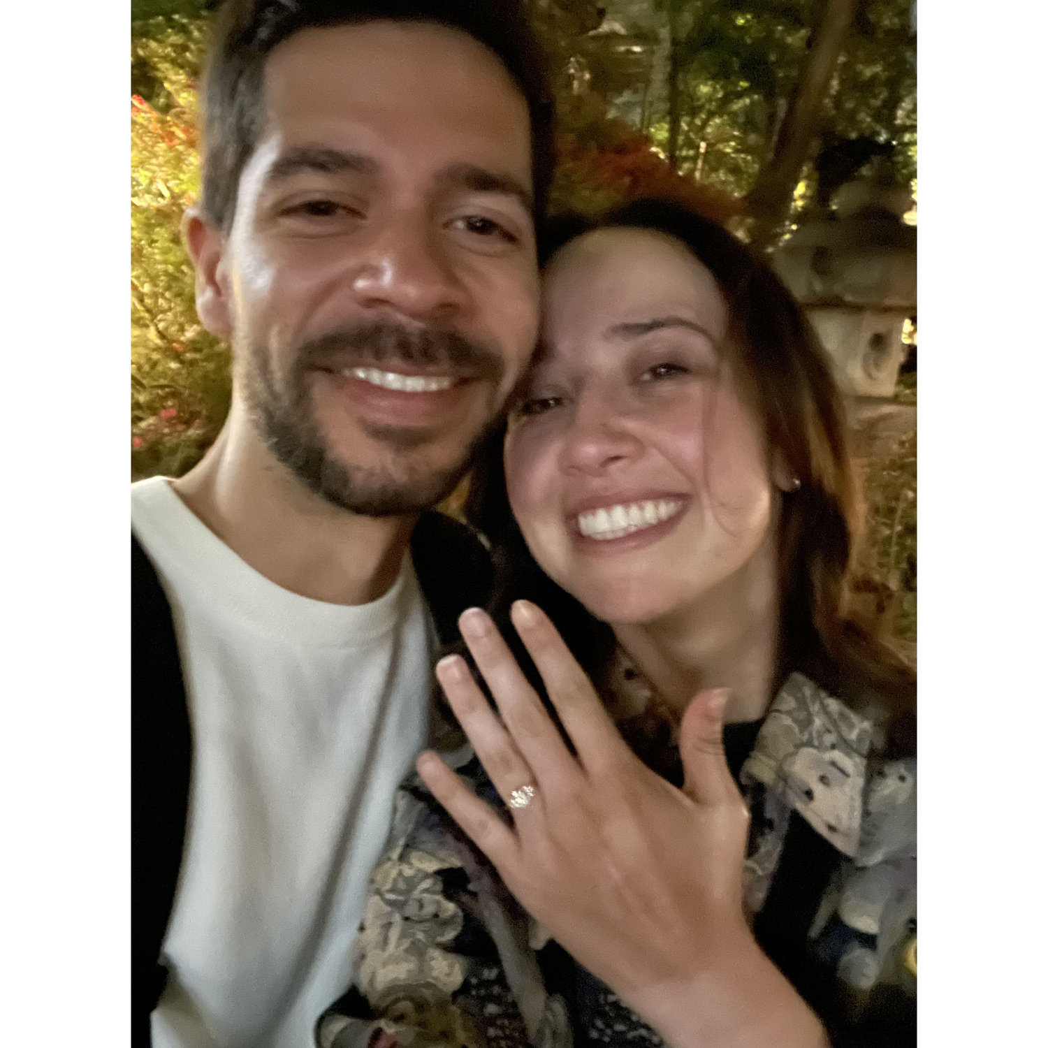 Festejando nuestro compromiso en Tokyo 💍