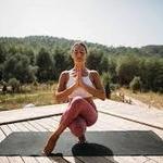 Yoga with Balanced Rock