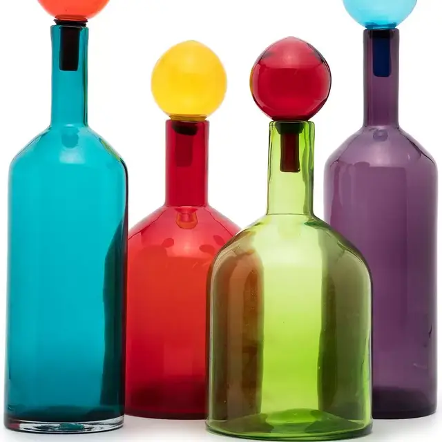 Bubbles and Bottles decorative bottles (set of 4)