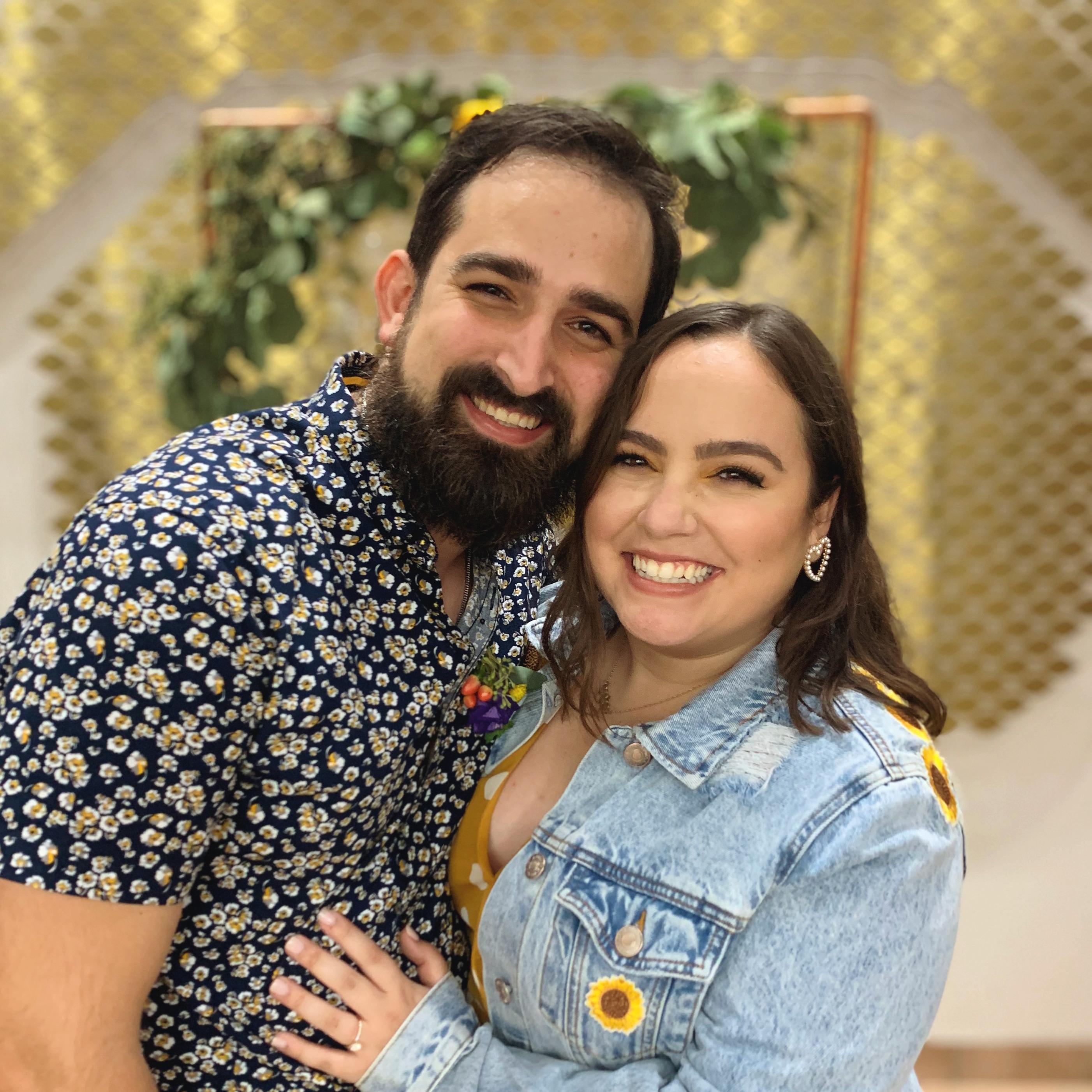 This photo was taken on the night of our betrothal mass! (October 2020)