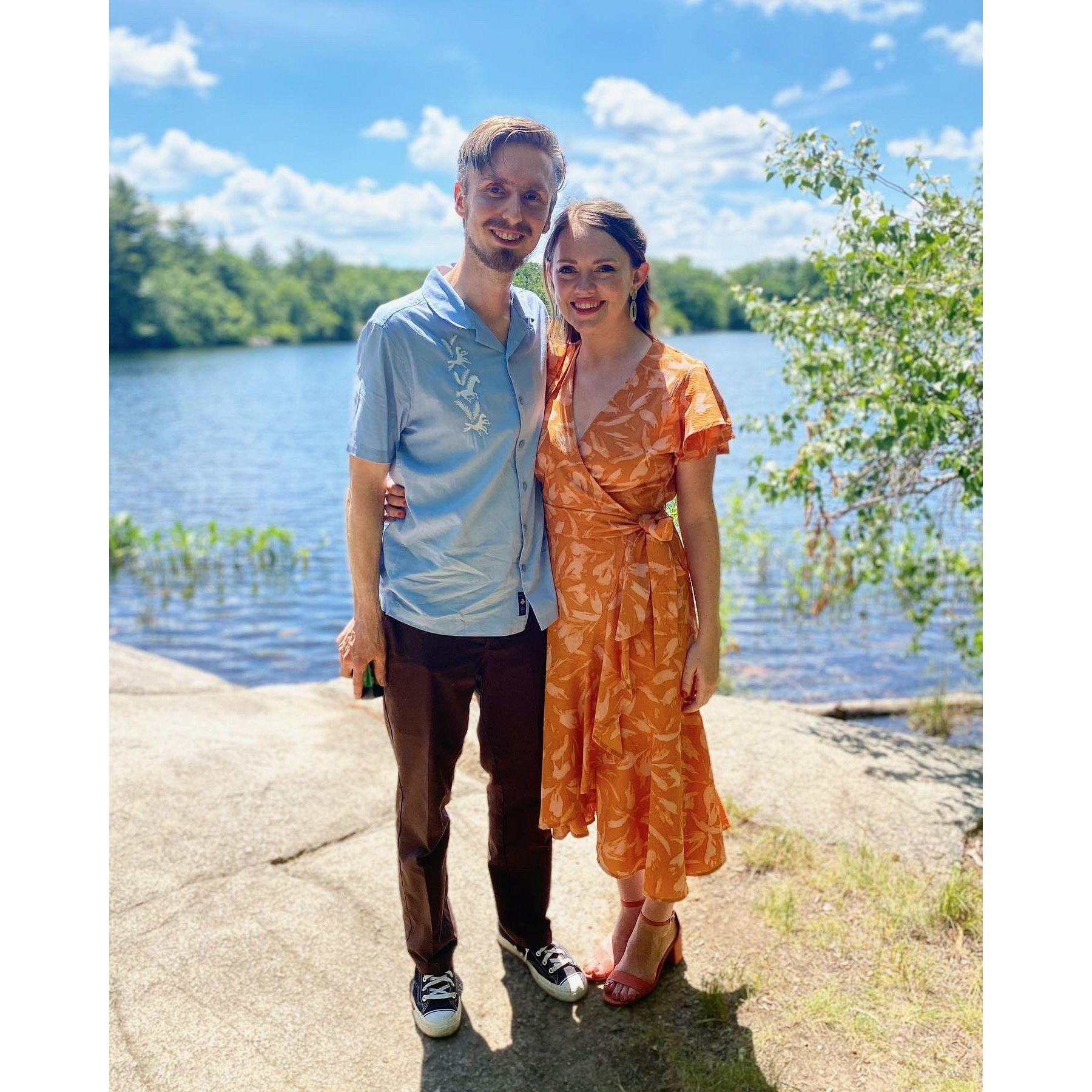 Celebrating the marriage of Annie's sister Lucy and brother in-law Anthony.