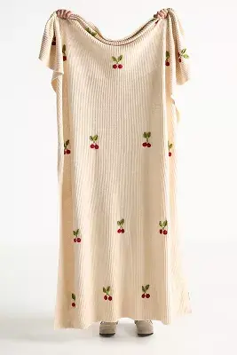 Icon Cotton Crochet Throw Blanket